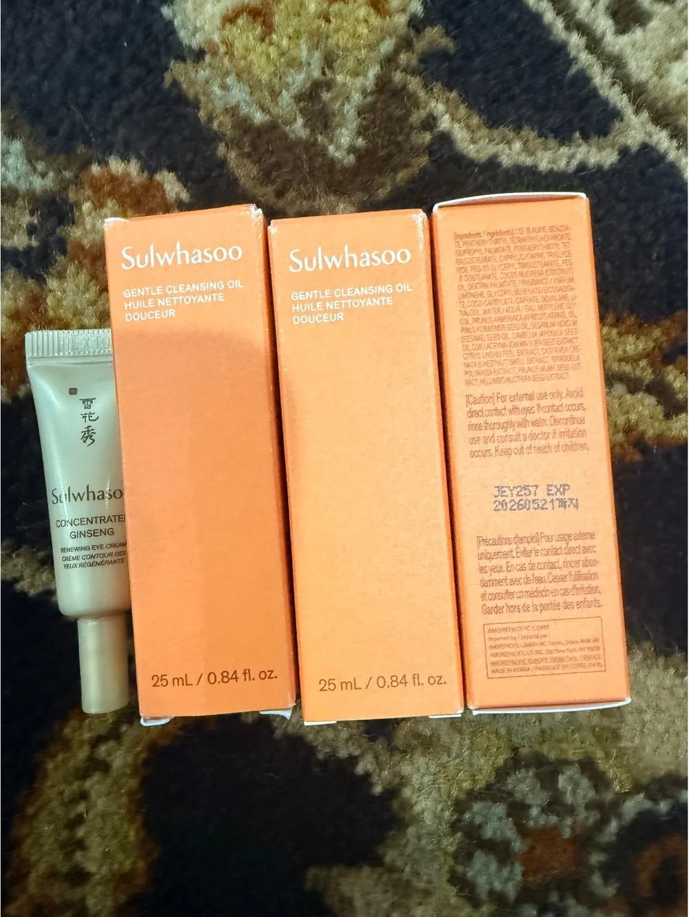 Sulwhasoo Gentle Cleansing Oil 25ml - 3 Pack exp. 5/2026